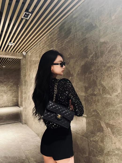 CHANEL香奈儿 CF 23s金扣菱格纹链条 Cloudy Pearly 斜挎单肩包  三个尺寸   鱼子酱牛皮/小羊皮/荔枝纹牛皮  金扣/银扣（HH） 商品图6