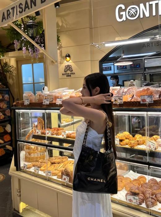 香奶奶|22S 垃圾袋22bag 黑色银字银扣|（HH） 商品图4