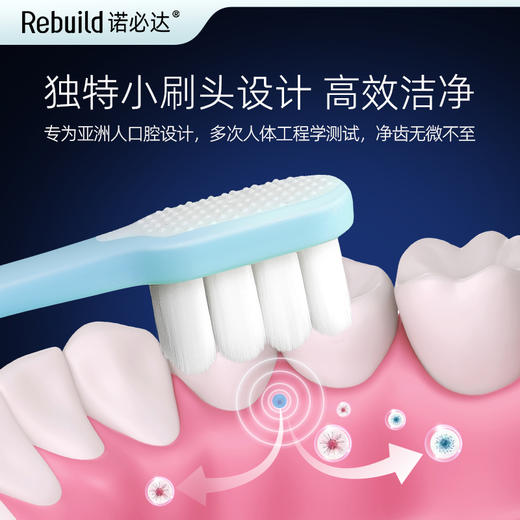 诺必达爆款新一代万毛牙刷◉  柔韧万毛 深入牙缝 高效清洁 呵护牙龈 商品图4