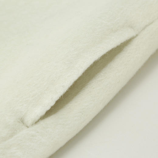 PH962斯尔丽24新款国风撞色滚边精致盘扣V领小个子显高双面呢羊毛大衣 商品图5