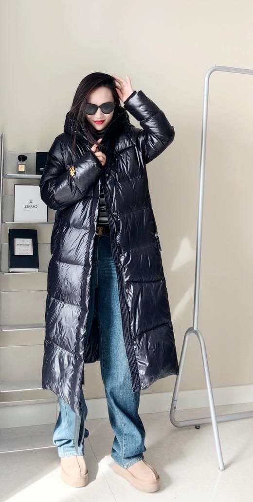 清仓特价90白鸭绒或鹅绒黑⁥金长款羽绒服 商品图1
