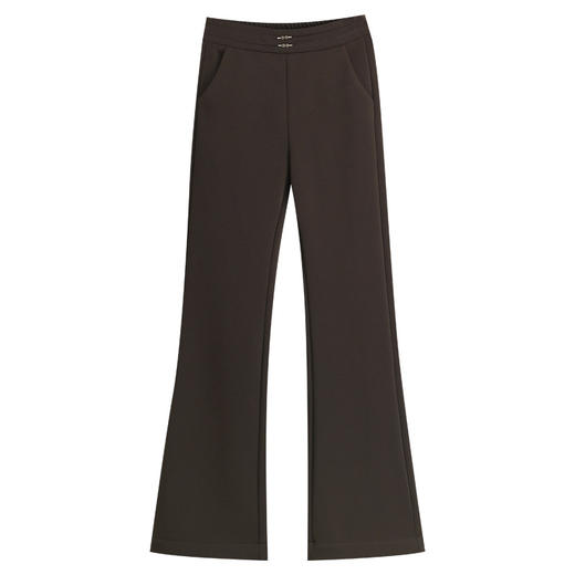 MYX-HWM-6509-Y加绒筒喇裤女高腰休闲裤加绒加厚保暖裤气质女装高腰长裤 商品图4