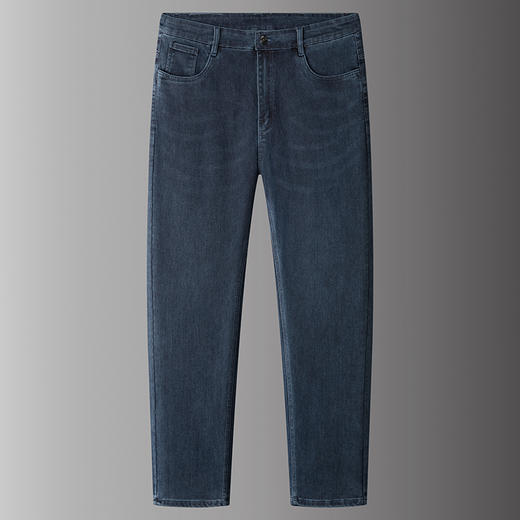 【新款DKP】大依优型大码牛仔裤直筒长裤男舒适弹力休闲商务简约百搭加肥加大男装 商品图2