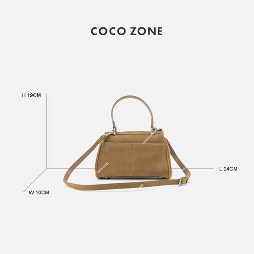COCO ZONE 时尚大容量斜挎包复古百搭手提包CC2D2584 商品图1