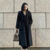 【喵小仟 水波纹羊毛双面呢大衣】2024年新款过膝系带羊毛大衣 经典百搭 简约大方不挑人 商品缩略图3