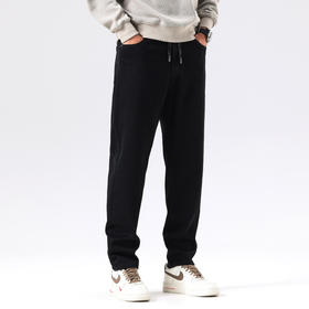 【新款DQ】大依优型大码直筒松紧腰牛仔裤长裤男舒适休闲简约百搭加肥加大男装潮款