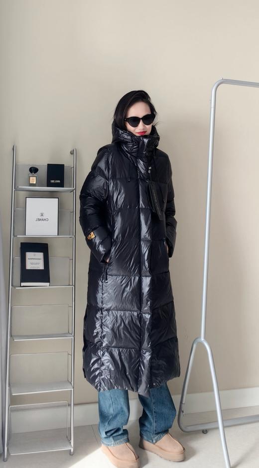 清仓特价90白鸭绒或鹅绒黑⁥金长款羽绒服 商品图2