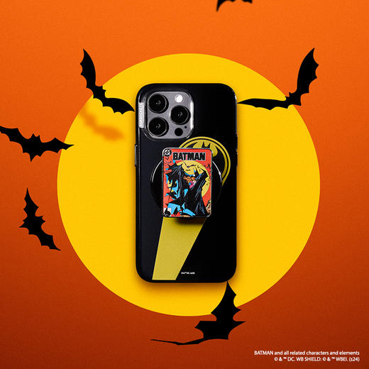 【蝙蝠侠】复古蝙蝠侠·MagSafe圆啪嗒 MAGSAFE磁吸手机气囊支架 Round圆啪嗒系列 红色 卡牌 商品图2