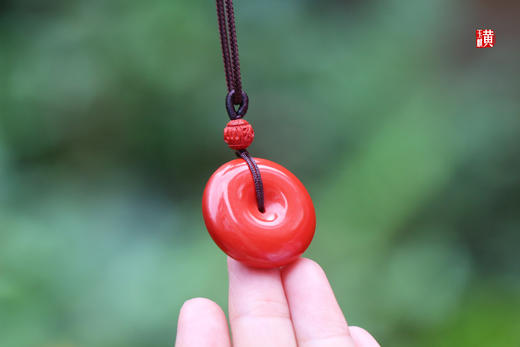 朱砂【平安扣】吊坠 商品图1