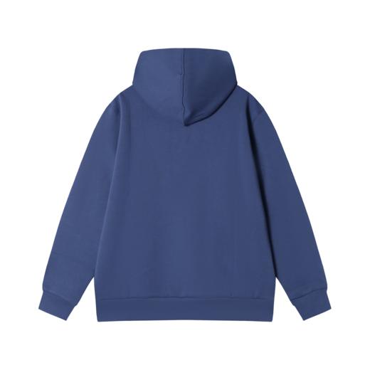 WY495新款时尚个性纯色蜘蛛刺绣连帽套头卫衣休闲情侣宽松上衣潮 商品图4