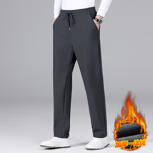 【加绒】【特大码】【新款DCS】大依优型大码休闲裤直筒运动裤弹力松紧腰弹力加肥加大宽松大码男士长裤 商品图6