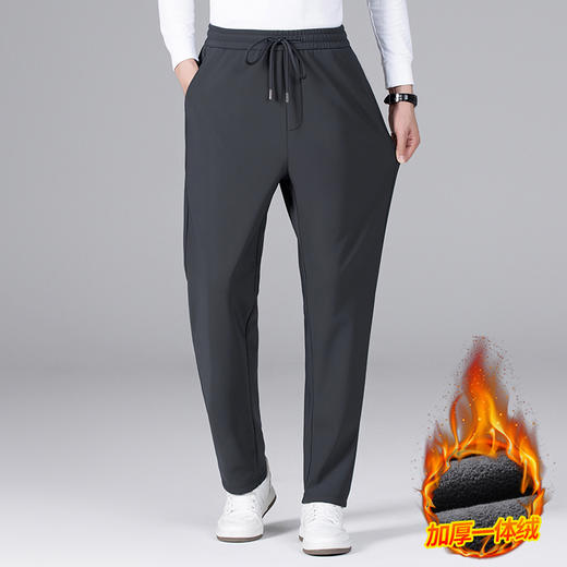 【加绒】【特大码】【新款DCS】大依优型大码休闲裤直筒运动裤弹力松紧腰弹力加肥加大宽松大码男士长裤 商品图8