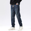 【新款DQ】大依优型大码直筒松紧腰牛仔裤长裤男舒适休闲简约百搭加肥加大男装潮款 商品缩略图4