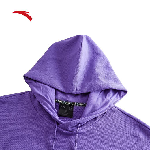 安踏（ANTA）凯里·欧文系列丨连帽卫衣男简约休闲百搭时尚加棉上衣172441719N 商品图2