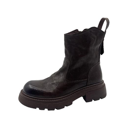 伊伴秋冬加绒保暖休闲潮酷女靴冬靴B24632161 商品图0