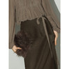 COCOBELLA[孟买棕绿]不对称荷叶边半身裙女冬毛呢长裙HS3091-2 商品缩略图1