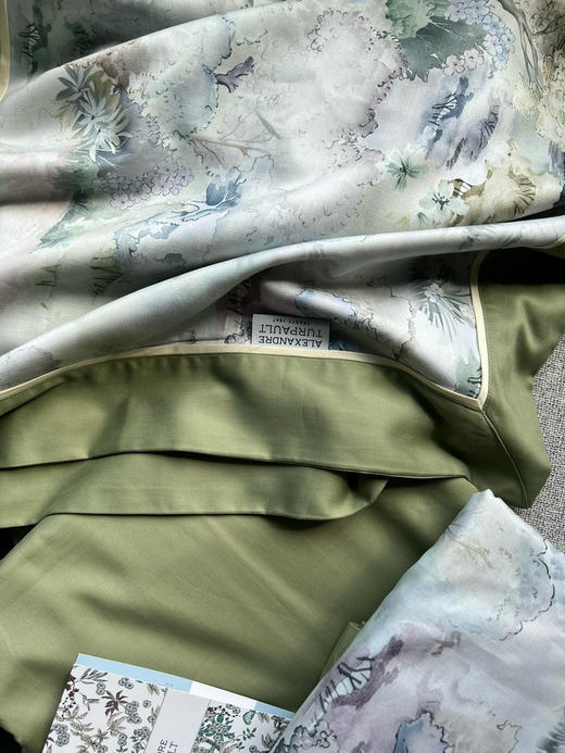法国顶奢AT家120支纯手绘印花有机棉四件套 商品图7