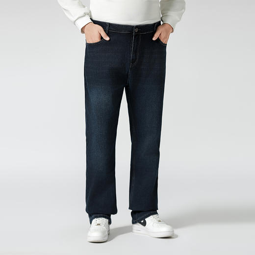 【特大码】【新款DMR】大依优型大码男装牛仔裤加肥加大号宽松长裤舒适直筒胖子裤子 商品图3