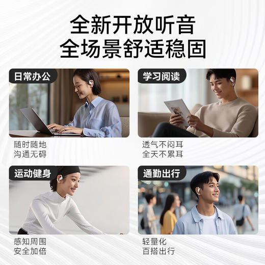【4F】iCITY 声阔（SoundCore）飞跃线 Air开放式蓝牙耳机 商品图1