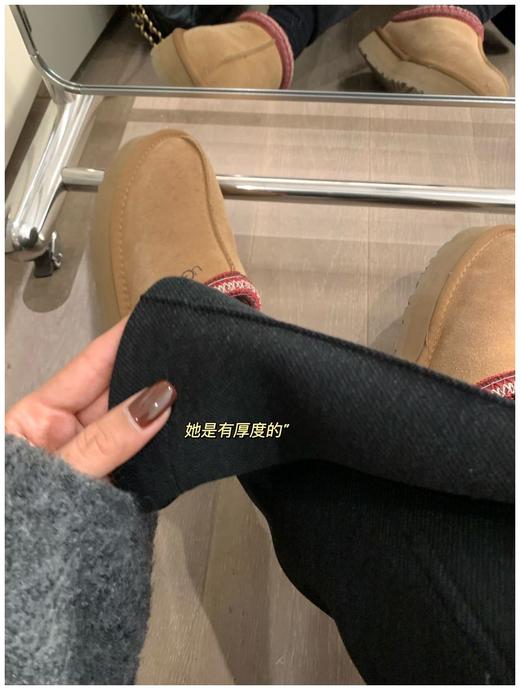 王牌保暖❗️醋酸羊毛加厚绒感直筒 裤 商品图5