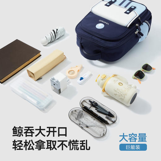 英氏儿童书包多功能减负双肩包中小学生轻便护脊男生女生上学背包 商品图4