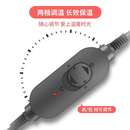 康佳（KONKA）电热暖脚宝 KH8021 灰色长绒纯色款 商品图4