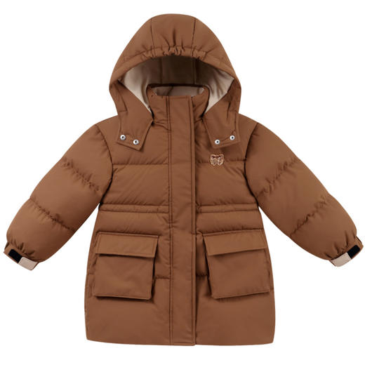 【御寒-5~5℃】女童长款羽绒服外套冬季新款安奈儿童装实体店同款XG445762 商品图5