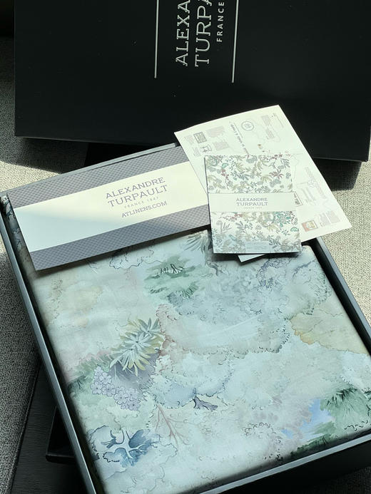 法国顶奢AT家120支纯手绘印花有机棉四件套 商品图6