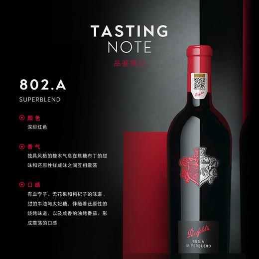 Penfolds奔富非凡混酿802.A+B红葡萄酒 商品图1