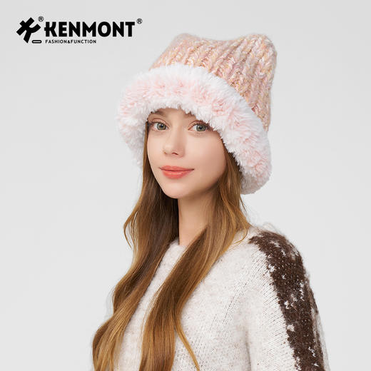 卡蒙 猫耳造型 保暖针织帽KM-9562 商品图5