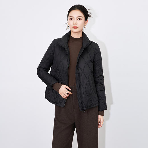 【高货wl】全新升级【铂金会员367/天猫499/差价132】(14842) 洛诗琳2024冬季新款立领简约时尚休闲保暖轻薄短款羽绒服 商品图1