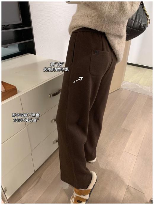 王牌保暖❗️醋酸羊毛加厚绒感直筒 裤 商品图3