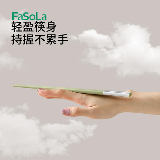 FaSoLa新款筷子家用快子套装可爱耐高温抗菌防霉防滑家庭分餐高档餐具 商品图4