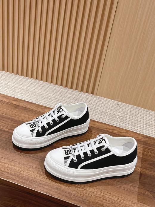 迪奥-23s厚底刺绣帆布鞋7色（HC） 商品图6