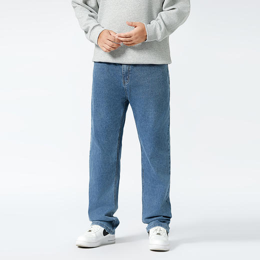 【特大码】【新款DMR】大依优型大码男装牛仔裤加肥加大号宽松长裤舒适直筒胖子裤子 商品图3