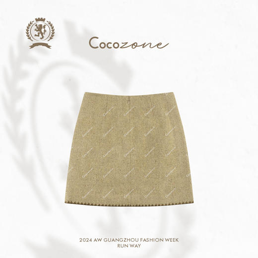 COCO ZONE 秋季简约百搭短裙时尚纯色半裙CC1C2193 商品图1