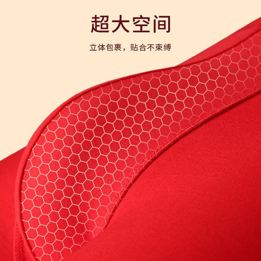 【鸿运当头 好运连连】男士大红本命年内裤袜子 莫代尔纯棉透气石墨烯内档 大红色结婚四角裤平角裤 商品图2