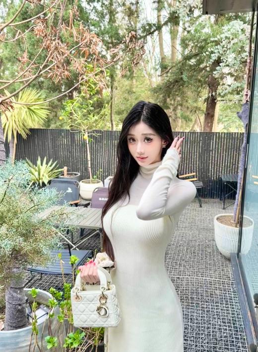 迪家|戴妃 白色羊皮三格 四格 金扣|（HH） 商品图6