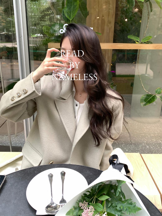 Read Nameless /豆绿色全羊毛双面呢大衣 2024/10/31 商品图6
