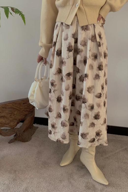 Stay2Weeks 黄色针织开衫印花半裙套装 19041 商品图4