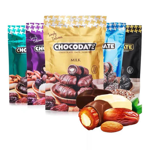 迪拜特酷巧之约黑巧克力100g 商品图1