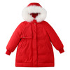 【御寒-5~5℃】女童收腰羽绒外套中长款85绒子冬季新款安奈儿童装实体店同款AG445811 商品缩略图5