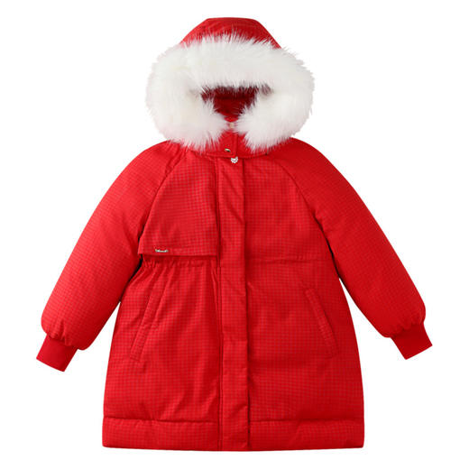 【御寒-5~5℃】女童收腰羽绒外套中长款85绒子冬季新款安奈儿童装实体店同款AG445811 商品图5