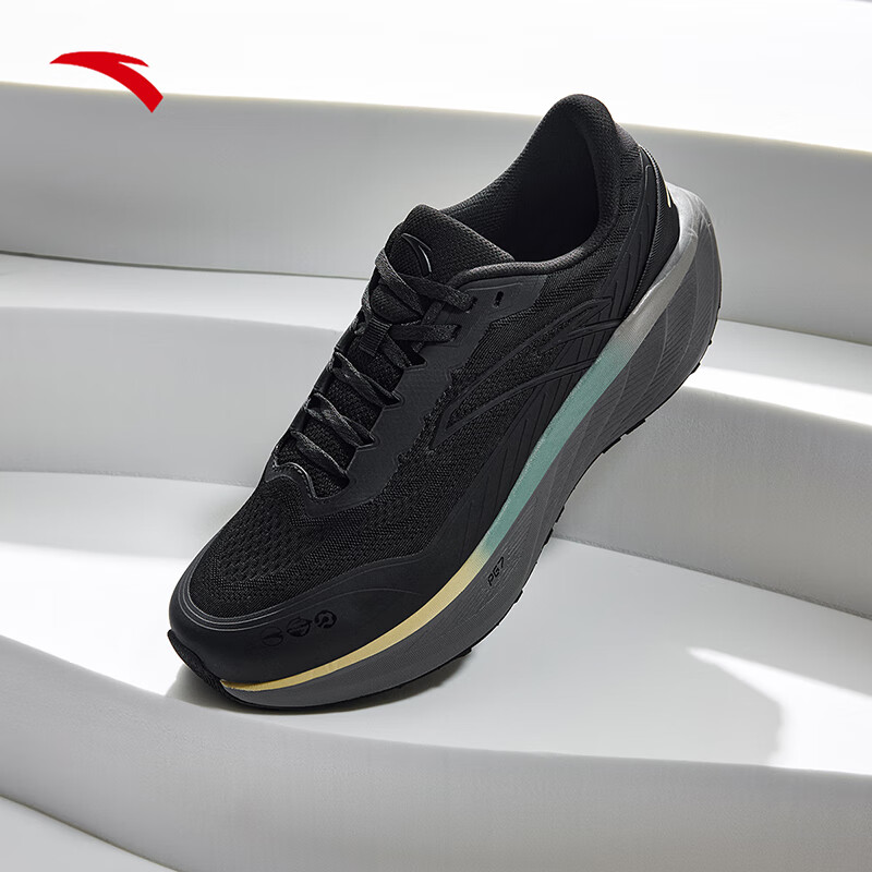 安踏旅行丨全新中底科技PG7运动鞋男缓震跑步鞋子男革面网面112445504