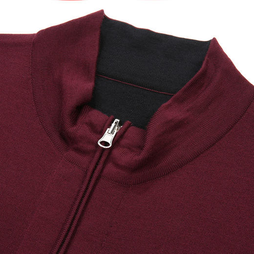 【绵羊毛】【双面穿】【新款DWP】大依优型大码男装立领拉链开衫外套针织休闲加肥加大男士胖子大码内搭上衣 商品图8