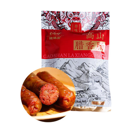 恩施 听瀑崖 土家高山腊肉 腊香肠 麻辣味 500克/袋 商品图0