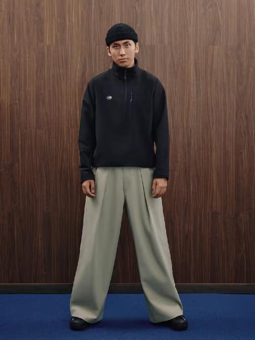 SUPERTOFU(SPTF)/YZ-AW24-H025/运动户外休闲 合身剪裁 四面弹半拉链套头衫 商品图1