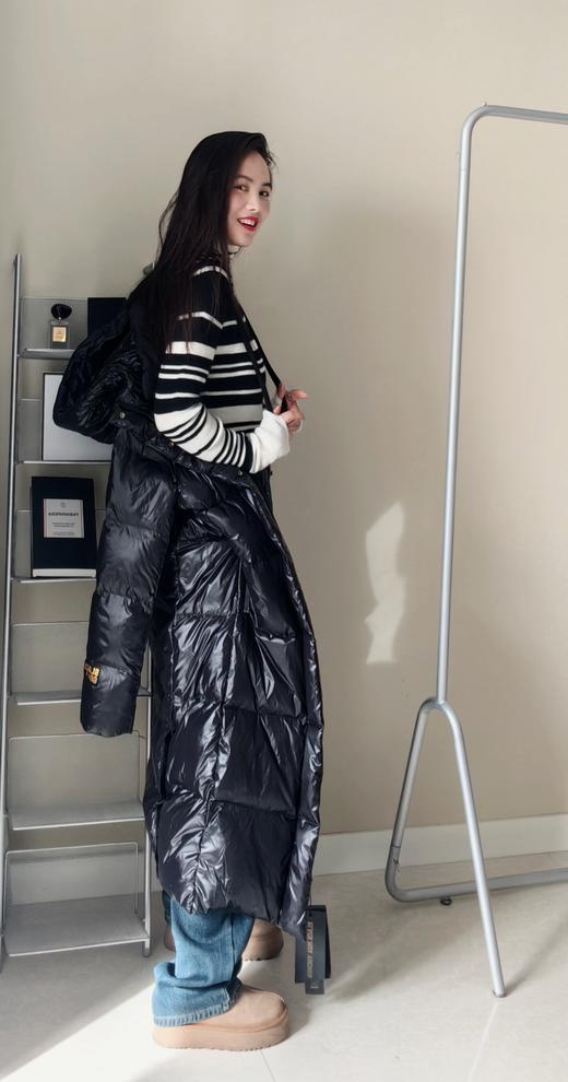 清仓特价90白鸭绒或鹅绒黑⁥金长款羽绒服 商品图4
