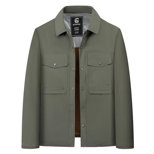 【新款DGD】大依优型大码翻领羽绒服夹克外套休闲胖子大码男休闲宽松加肥加大上衣 商品图0