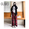 【壹半麦合】GUMG-休闲磨毛格子阔腿裤GM10068  吊牌价:339元 吊牌价:89元 商品缩略图0